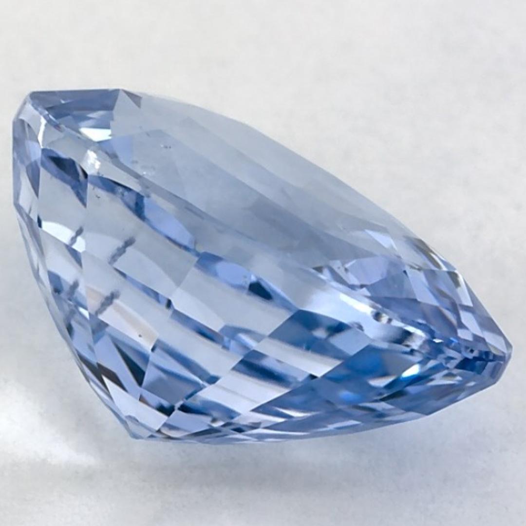 6.41 carati di zaffiro blu ovale sfuso in vendita 1