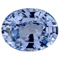 6.41 carati di zaffiro blu ovale sfuso