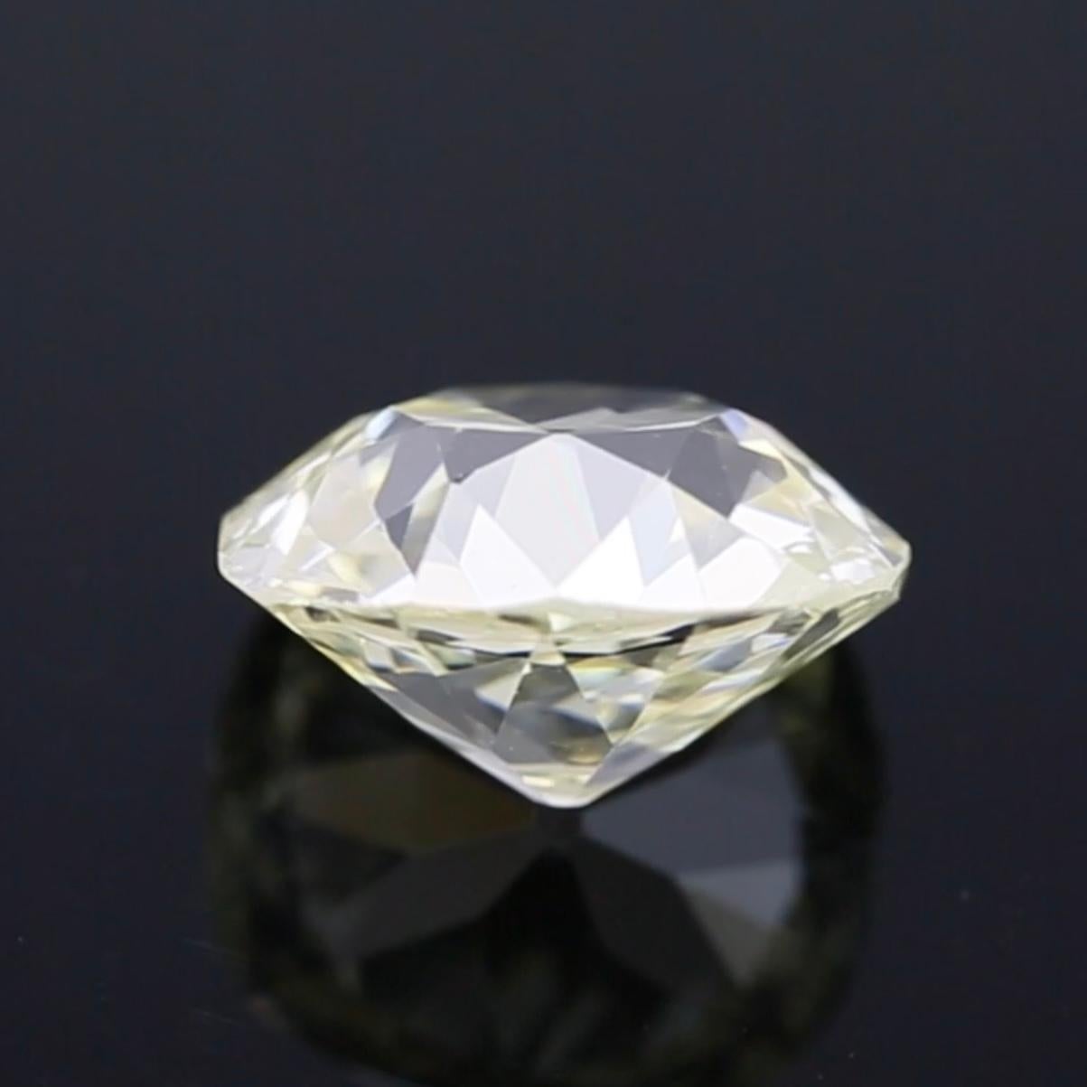 6.42ct Old Mine Cut Antique Vintage Diamond - Unique ! For Sale 4