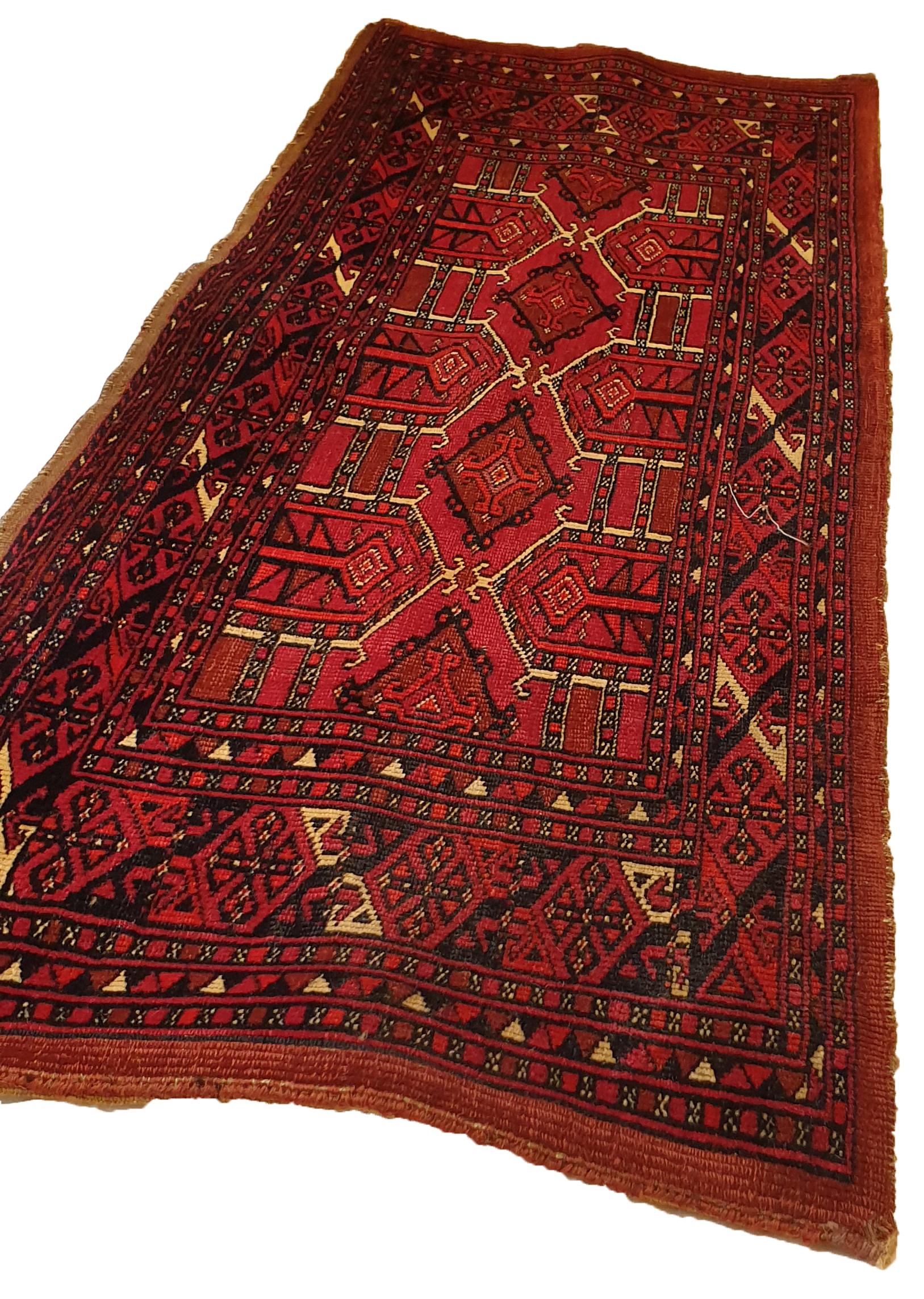 643 - 19th century Teke chuval bag rug.