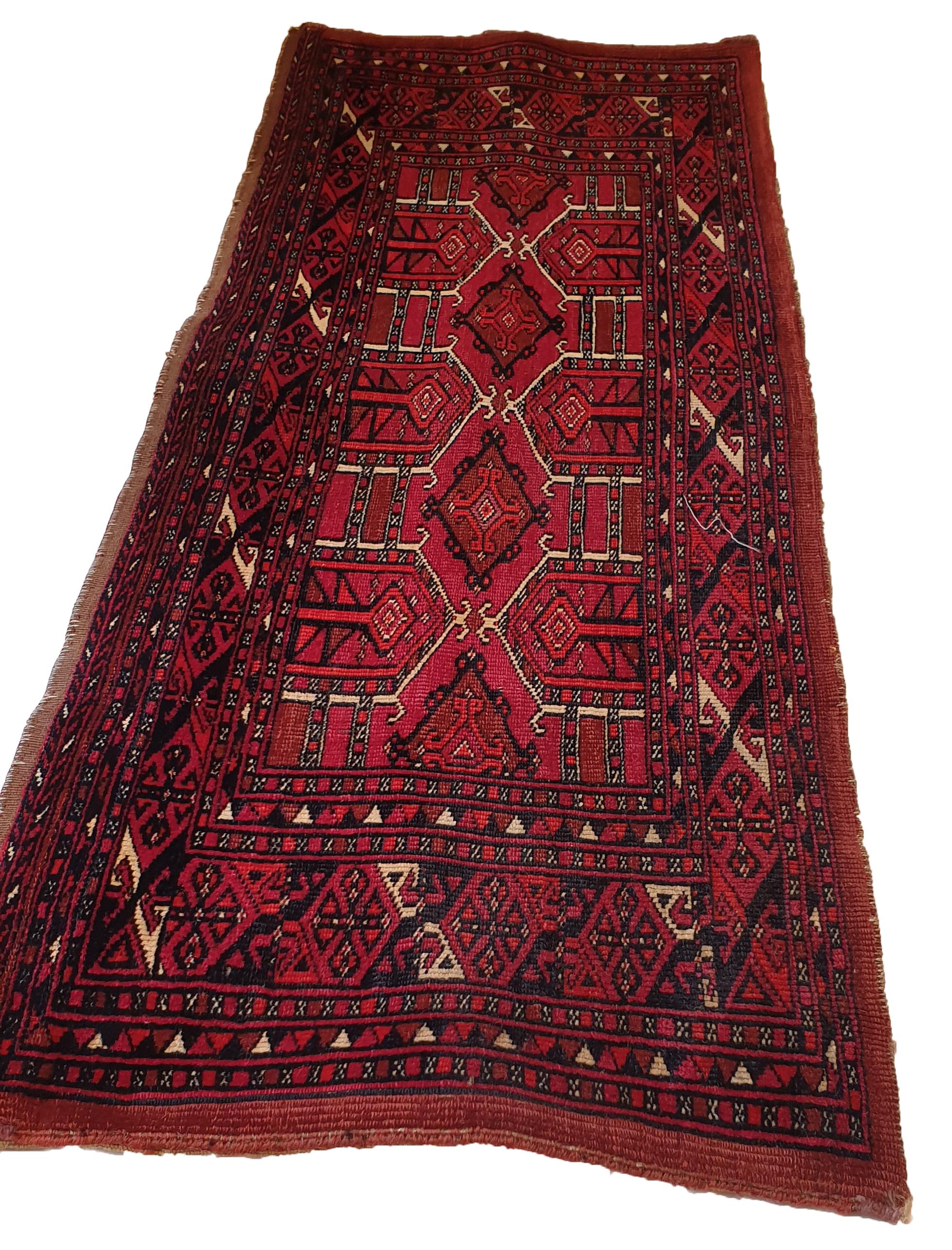 Tribal 643 - 19th Century Teke Chuval Bag Rug For Sale