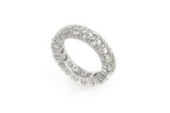 6.43 Carat Oval Cut Diamond Eternity Band