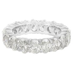 6.43 Carat Oval Cut Diamond Eternity Band