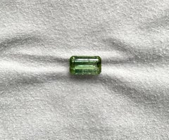 6.43 carats green Tourmaline octagon Faceted cut stone Top Quality Natural gem