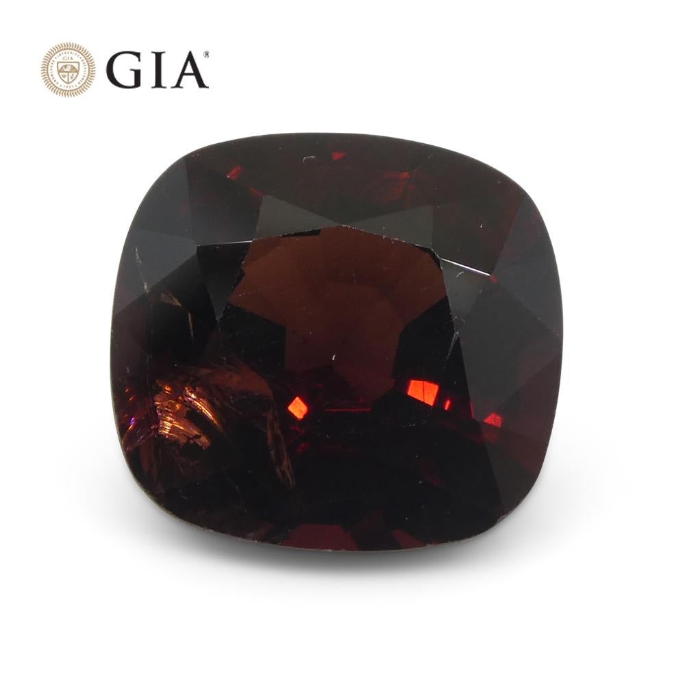 6.43ct Cushion Red Spinel GIA Certified Burma (Myanmar) Unheated  For Sale 8