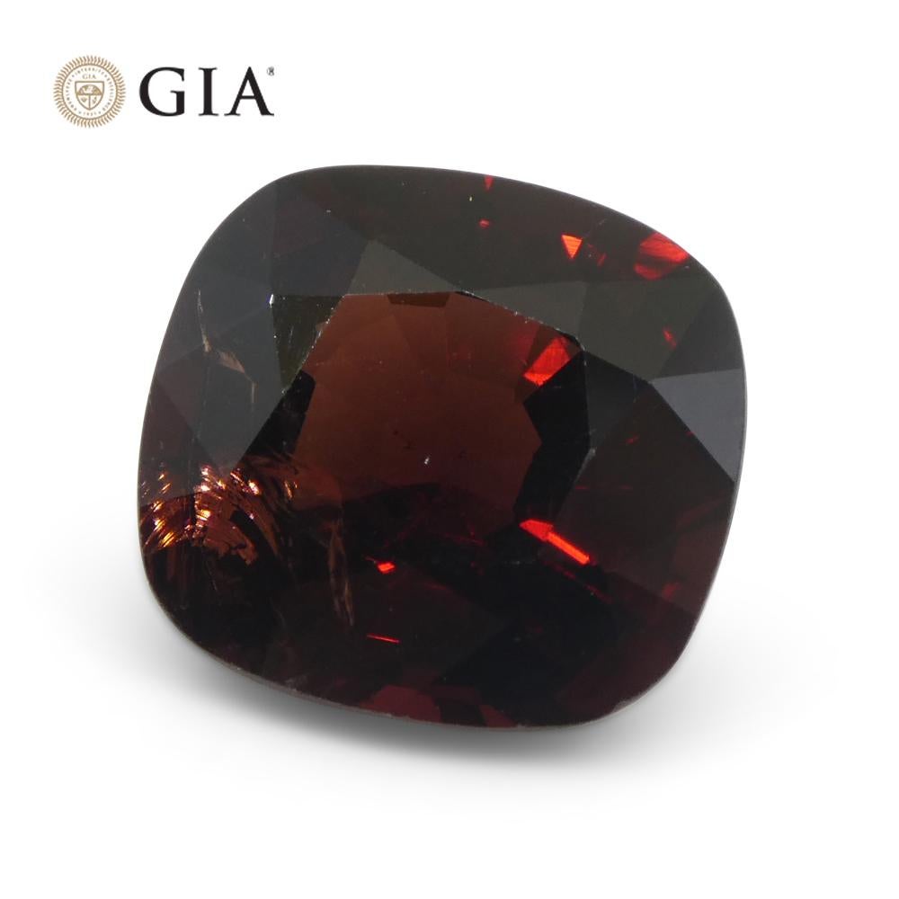 6.43ct Cushion Red Spinel GIA Certified Burma (Myanmar) Unheated  For Sale 2