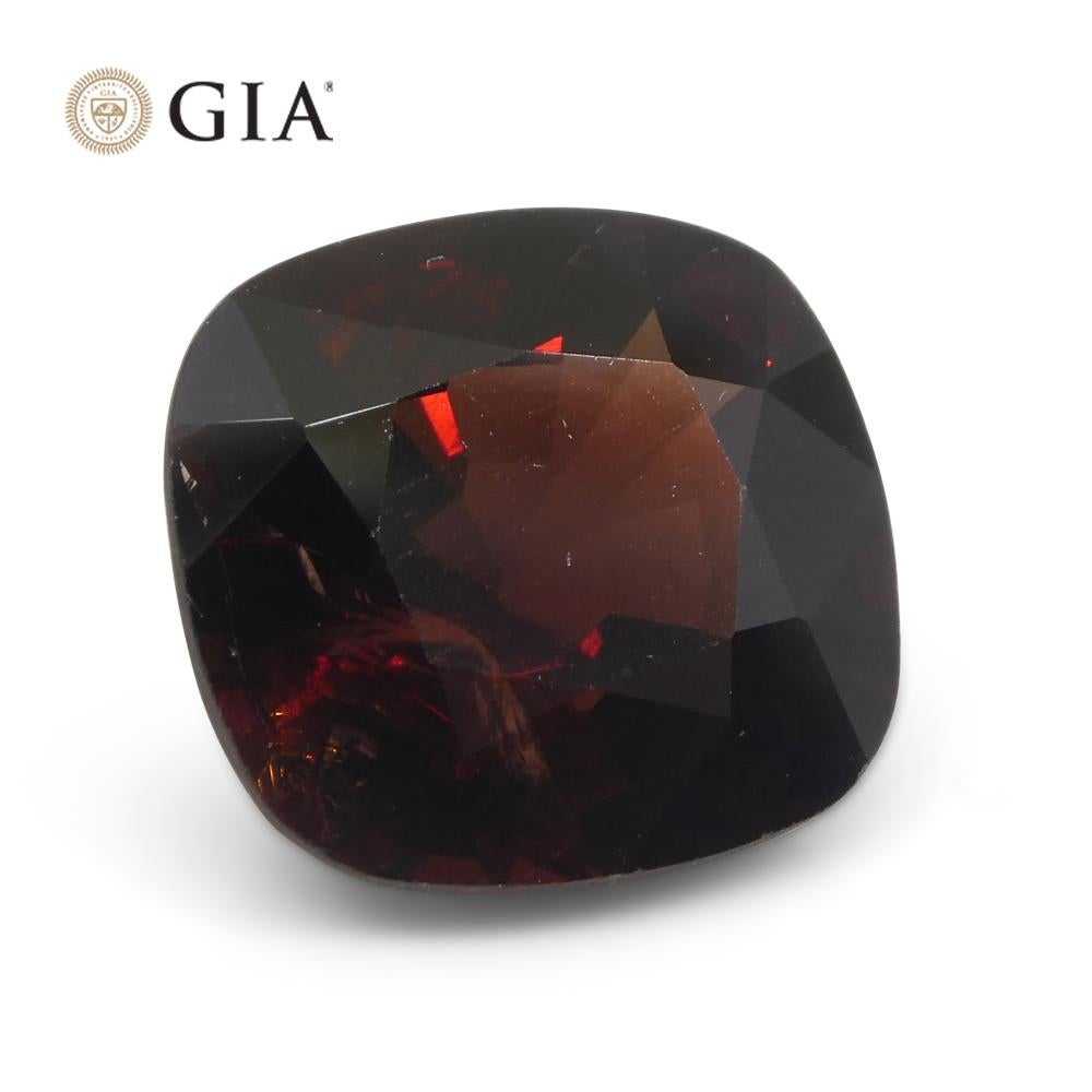 6.43ct Cushion Red Spinel GIA Certified Burma (Myanmar) Unheated  For Sale 3