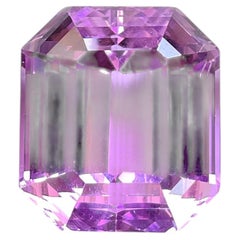 64.43 Carats Kunzite Natural Octagon Cut Stone Top Fine Color Quality Gemstone