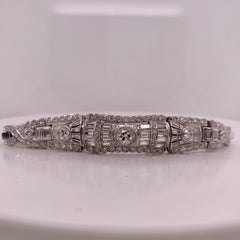 Armband mit 6,45 Karat Diamanten aus 18 Karat Weißgold und 90% Platin