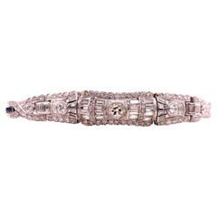 Armband mit 6,45 Karat Diamanten aus 18 Karat Weißgold und 90% Platin