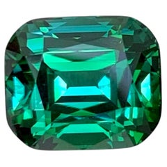 6.45 Carati di tormalina verde bluastra sfusa naturale con taglio a cuscino Gemma afgana