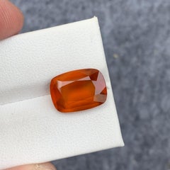 6,45 Karat natürlicher loser brauner orangefarbener rauchfarbener Granat Langer Kissenschliff