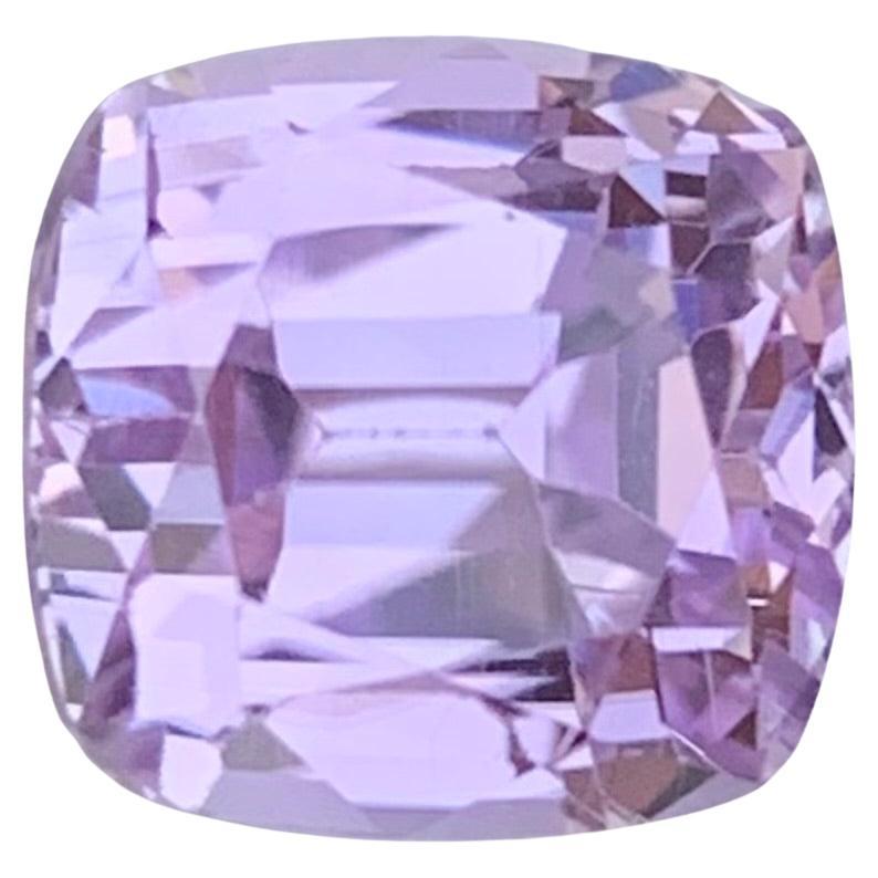 6.45 Carat Natural Loose Kunzite Cushion Shape Gemstone