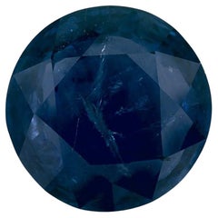 6.45 Ct Blue Sapphire Round Loose Gemstone