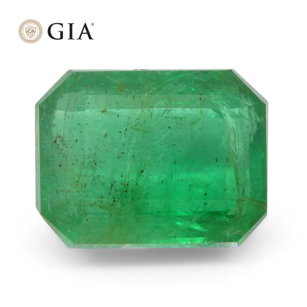 6.45ct Oktagon/Smaragdschliff Grüner Smaragd GIA zertifiziert Russland im Angebot 8