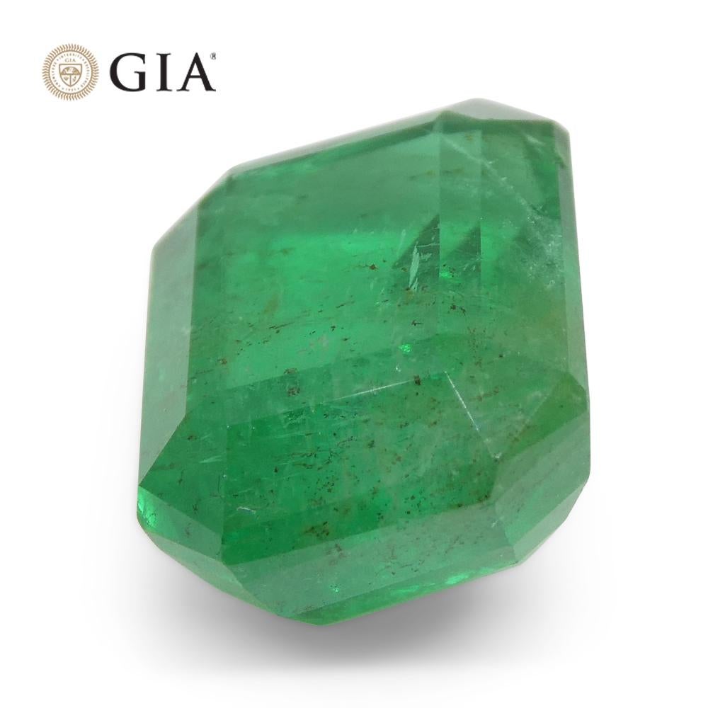 6.45ct Octagonal/Emerald Cut Green Emerald GIA Certified Russia For Sale 8