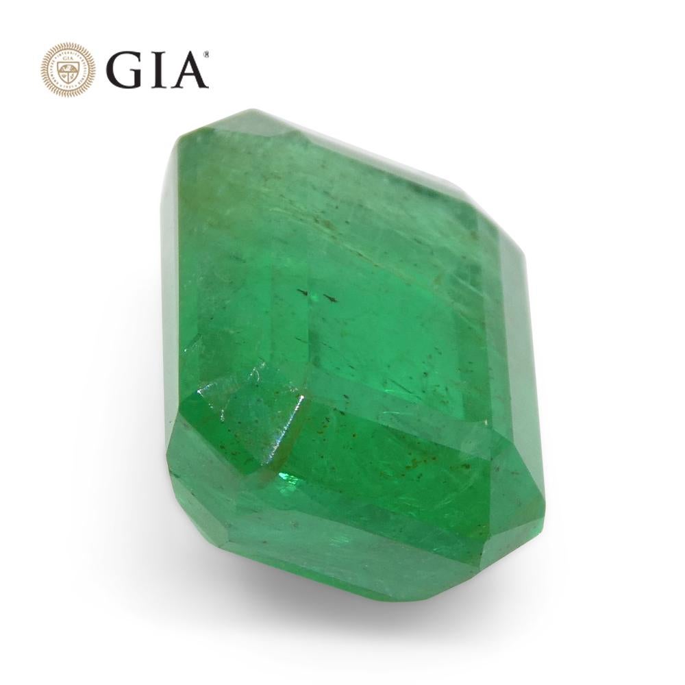 6.45ct Oktagon/Smaragdschliff Grüner Smaragd GIA zertifiziert Russland im Angebot 3