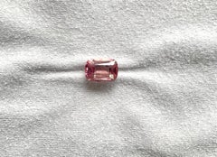 6.46 Carats Pink Peach Top Quality Cushion Cut stone For Jewelry Natural Gem