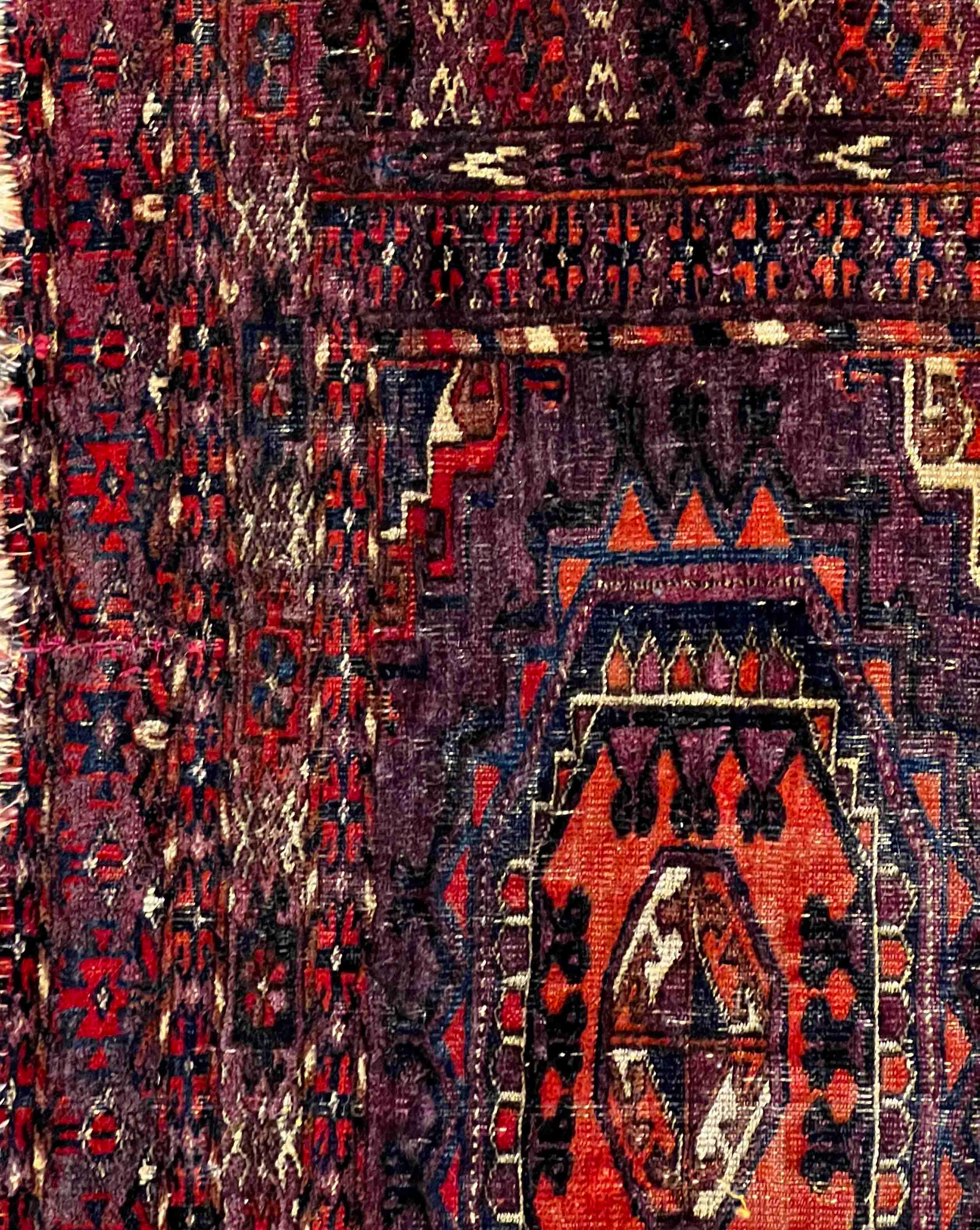 646 - Turkmene Teke, Chuval-Teppich, Turkmene Teke, 19. Jahrhundert im Angebot 2