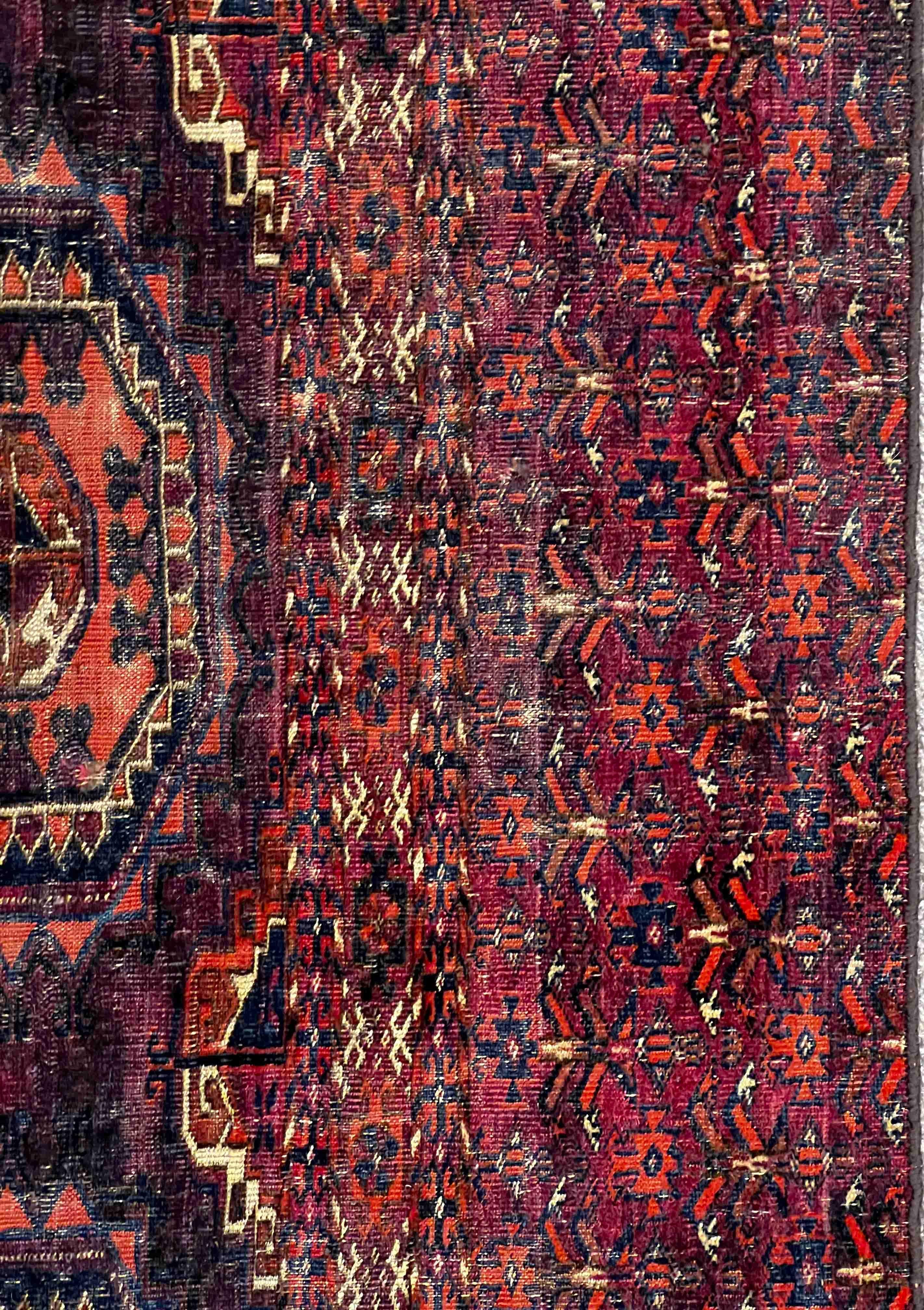 646 - Turkmene Teke, Chuval-Teppich, Turkmene Teke, 19. Jahrhundert im Angebot 3