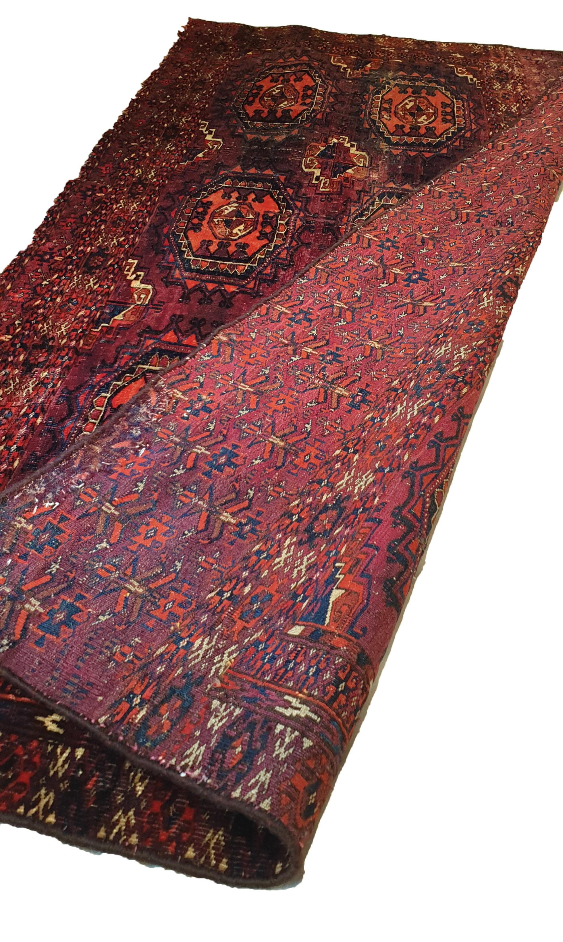 Tribal 646 - Turkmene Teke Chuval Carpet, 19th Century For Sale