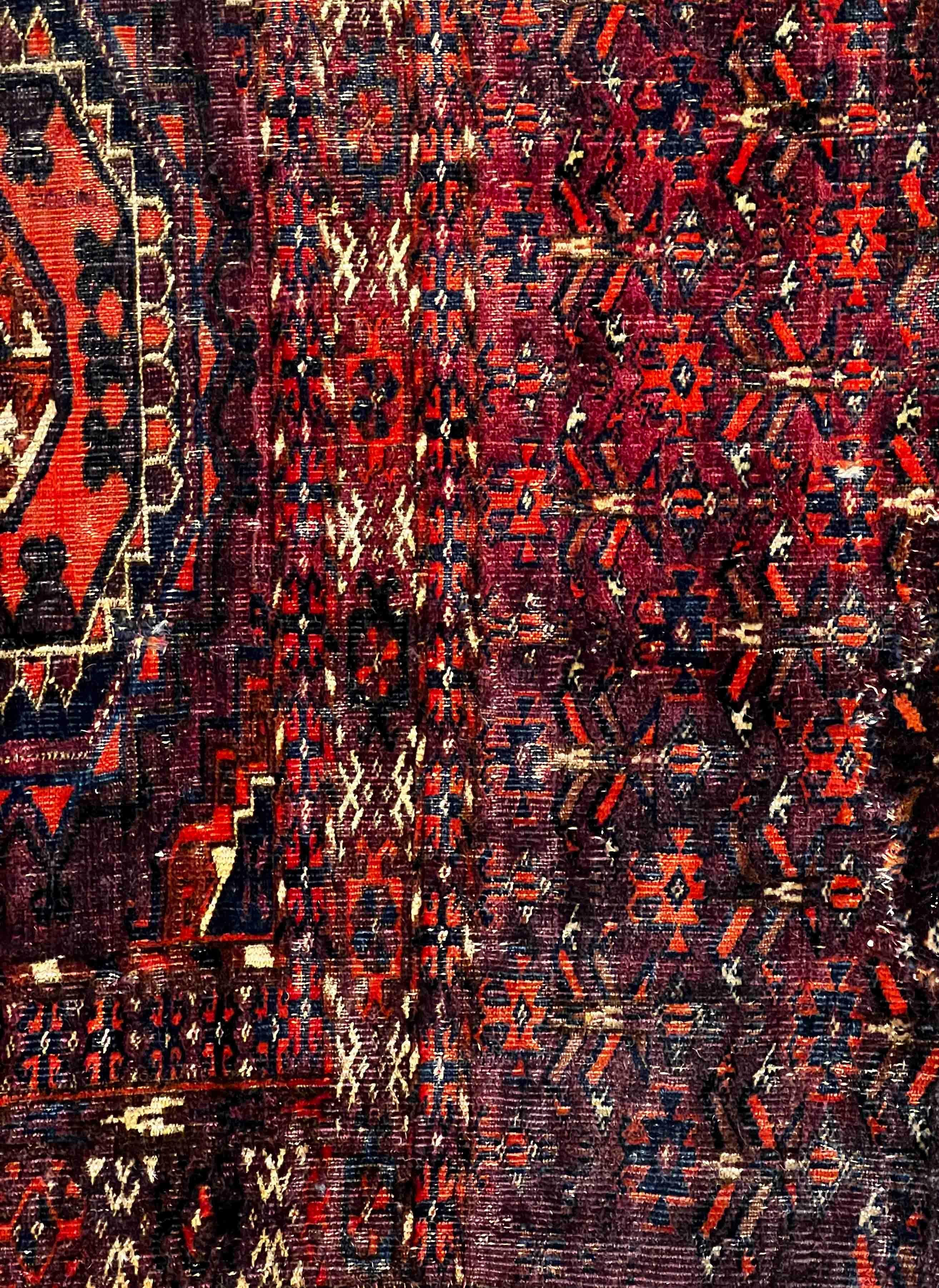 646 - Turkmene Teke, Chuval-Teppich, Turkmene Teke, 19. Jahrhundert (Spätes 19. Jahrhundert) im Angebot