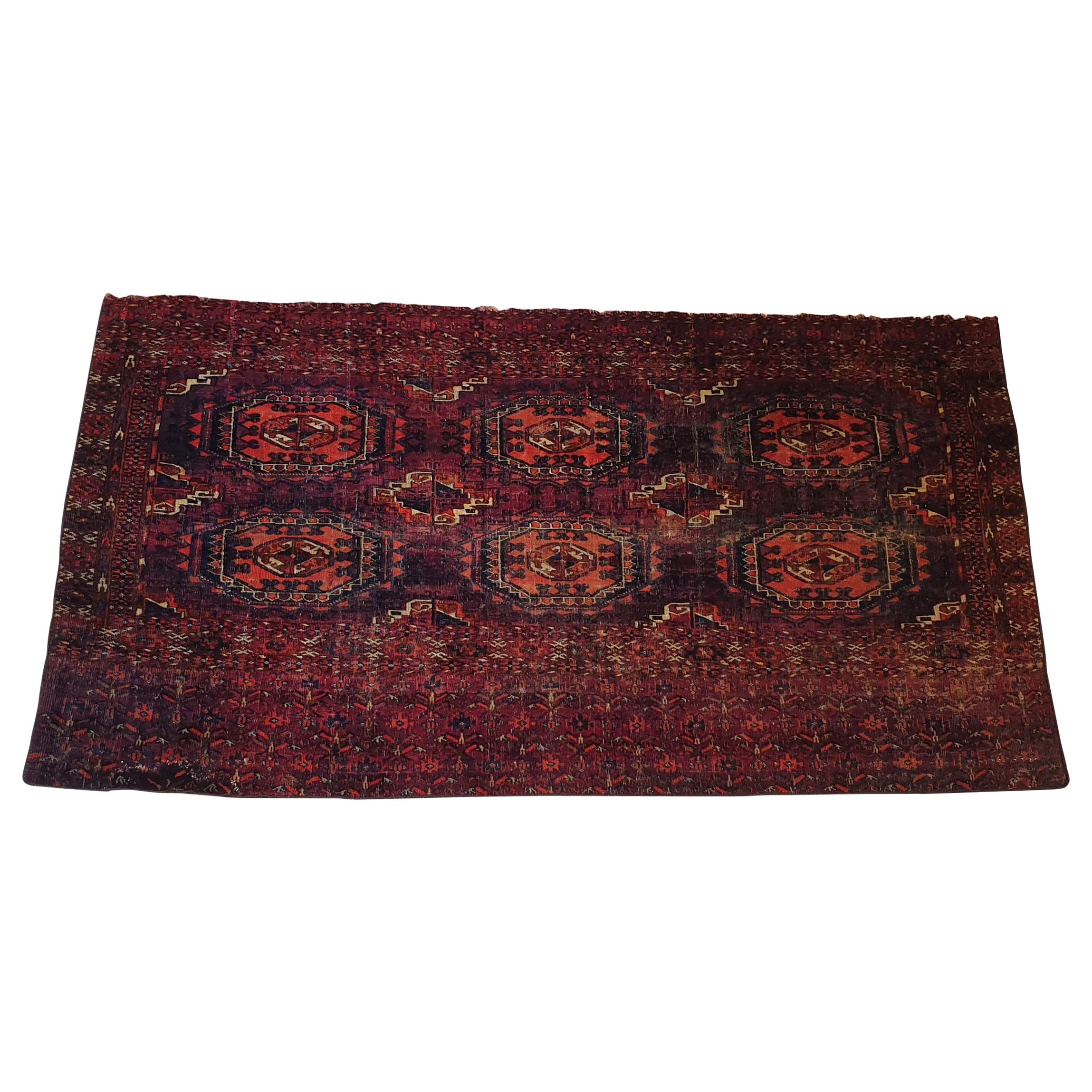 646 - Turkmene Teke Chuval Carpet, 19th Century For Sale