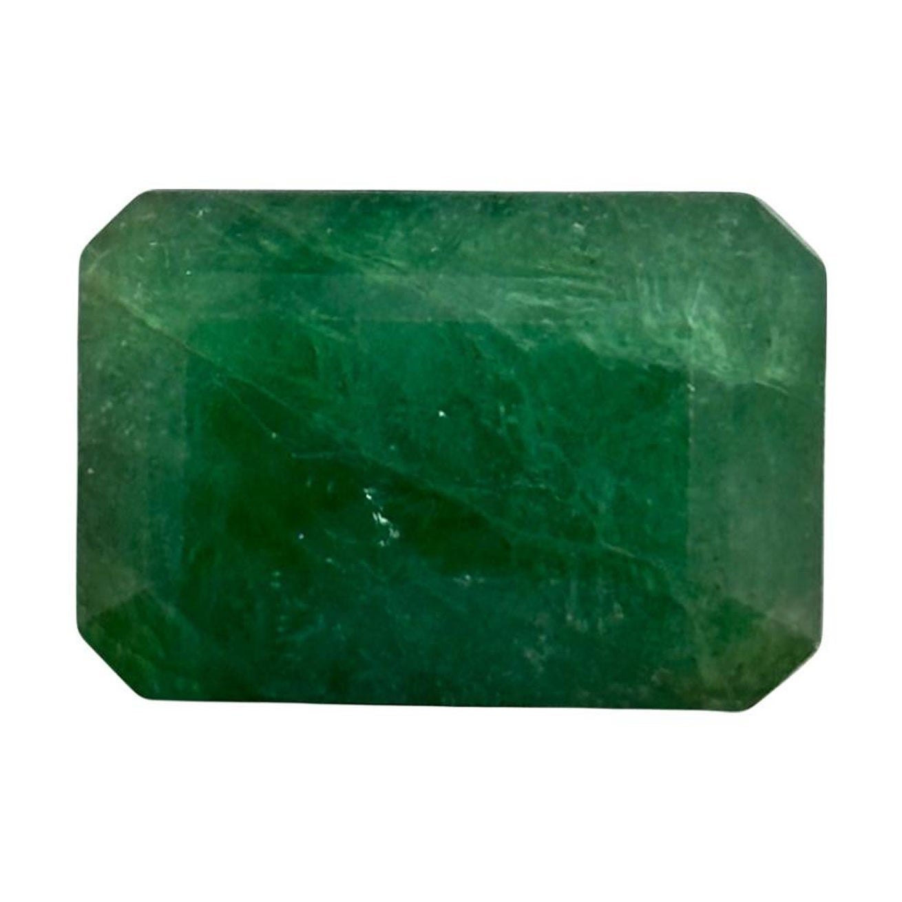 Pièce d'émeraude zambienne de 64,70 carats, taille octogonale