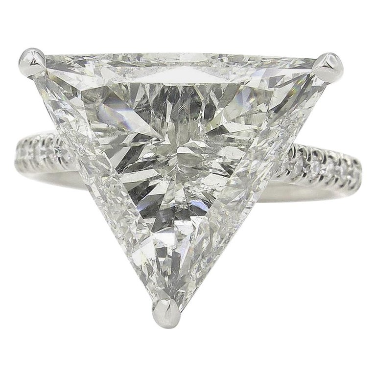 pix Trillion Diamond Ring 6 47ct estate vintage trillion diamond