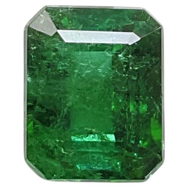 6.48 carats green Tourmaline octagon Faceted cut stone Top Quality Natural gem