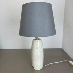 6.4kg Travertine Marble Fratelli Mannelli Style Table Light Base, Italy, 1970s