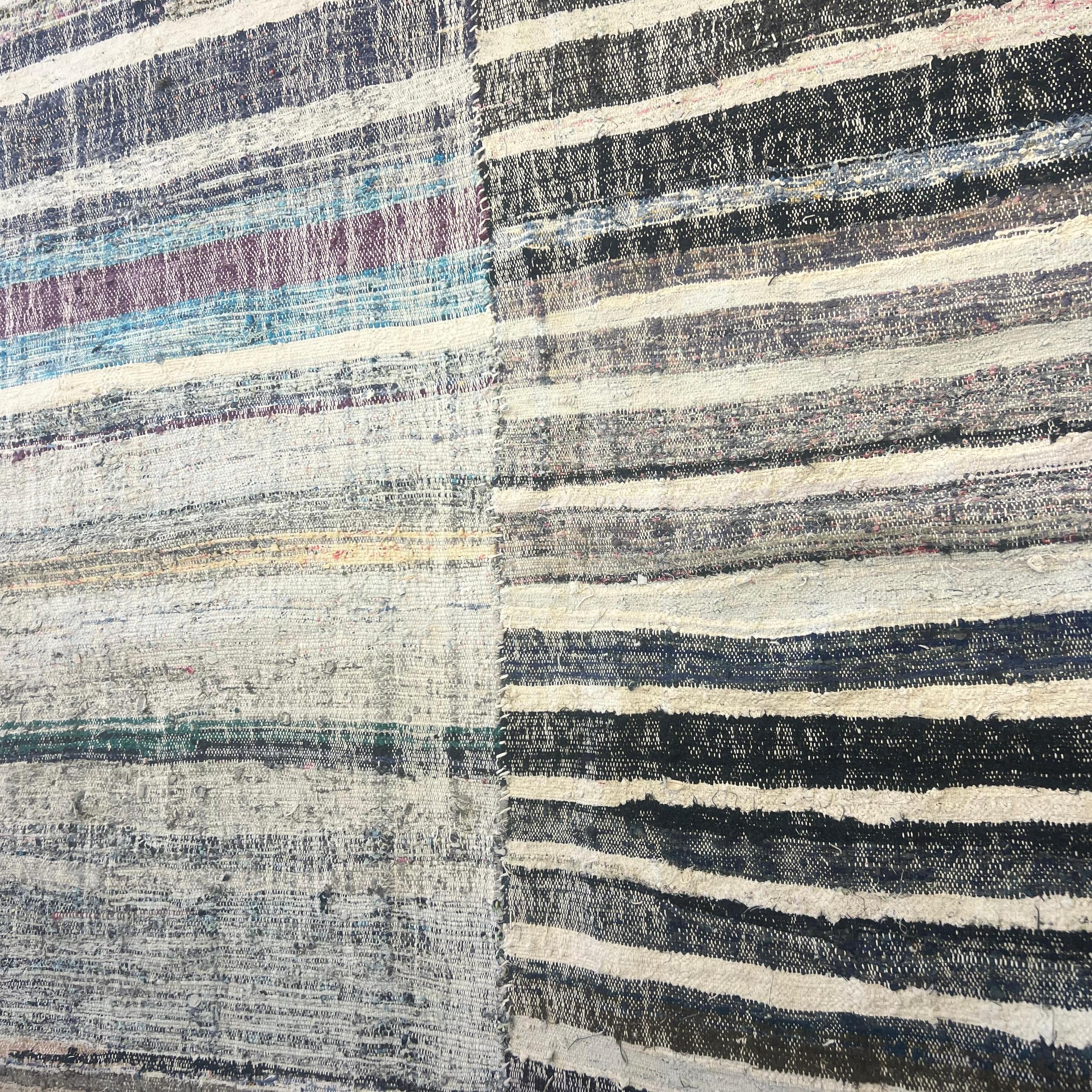 Rug & Kilim in cotone tessuto a mano, 6.4x10 Ft, tappeto turco colorato a trama piatta in vendita 1