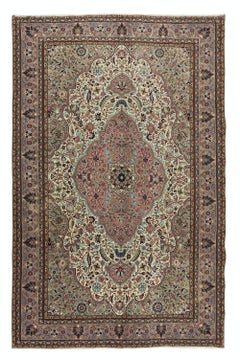 6.4x10.2 Ft One of a Pair - Vintage Turkish Kayseri Wool Rug.