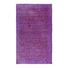Tappeto moderno fatto a mano in lana turca Sparta 6.4x10.5 Ft in viola