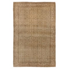 6.4x9 Ft Handmade Retro Turkish Area Rug with Floral Pattern for Home & Office