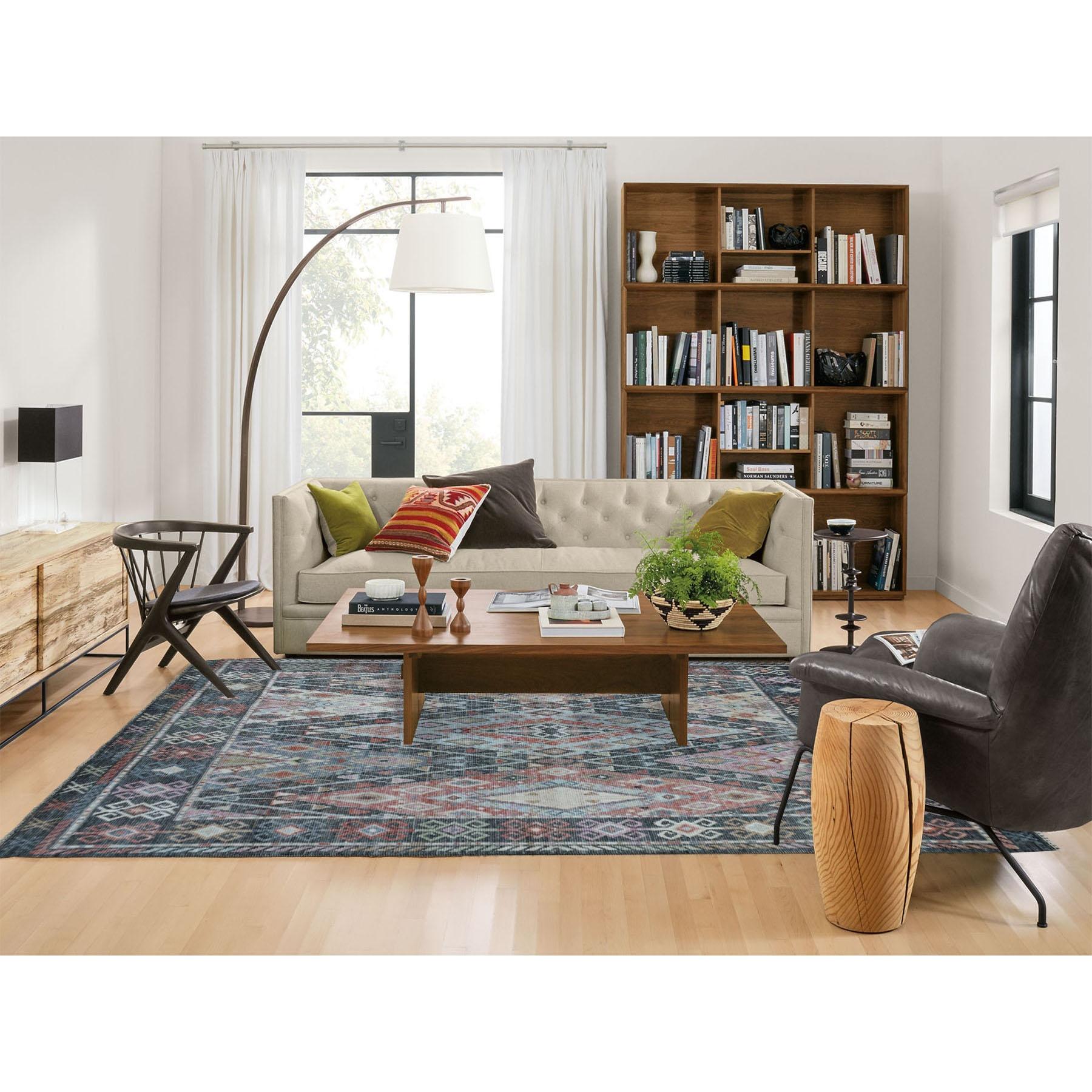 This is a truly genuine one-of-a-kind Charcoal Black With Anatolian Design Organic Wool Hand Knotted Oriental Rug. It has been Knotted for months and months in the centuries-old weaving craftsmanship techniques by expert artisans.
Primary materials:
