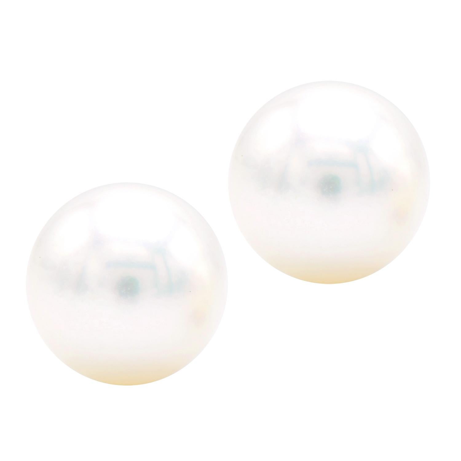 Cultured pearl stud earrings are the most classic and timeless piece of jewelry. They can be worn by anyone and everyone and make an excellent gift for all occasions. These 6.5-7mm cultured pearl earrings are perfectly matched and set in 14 karat