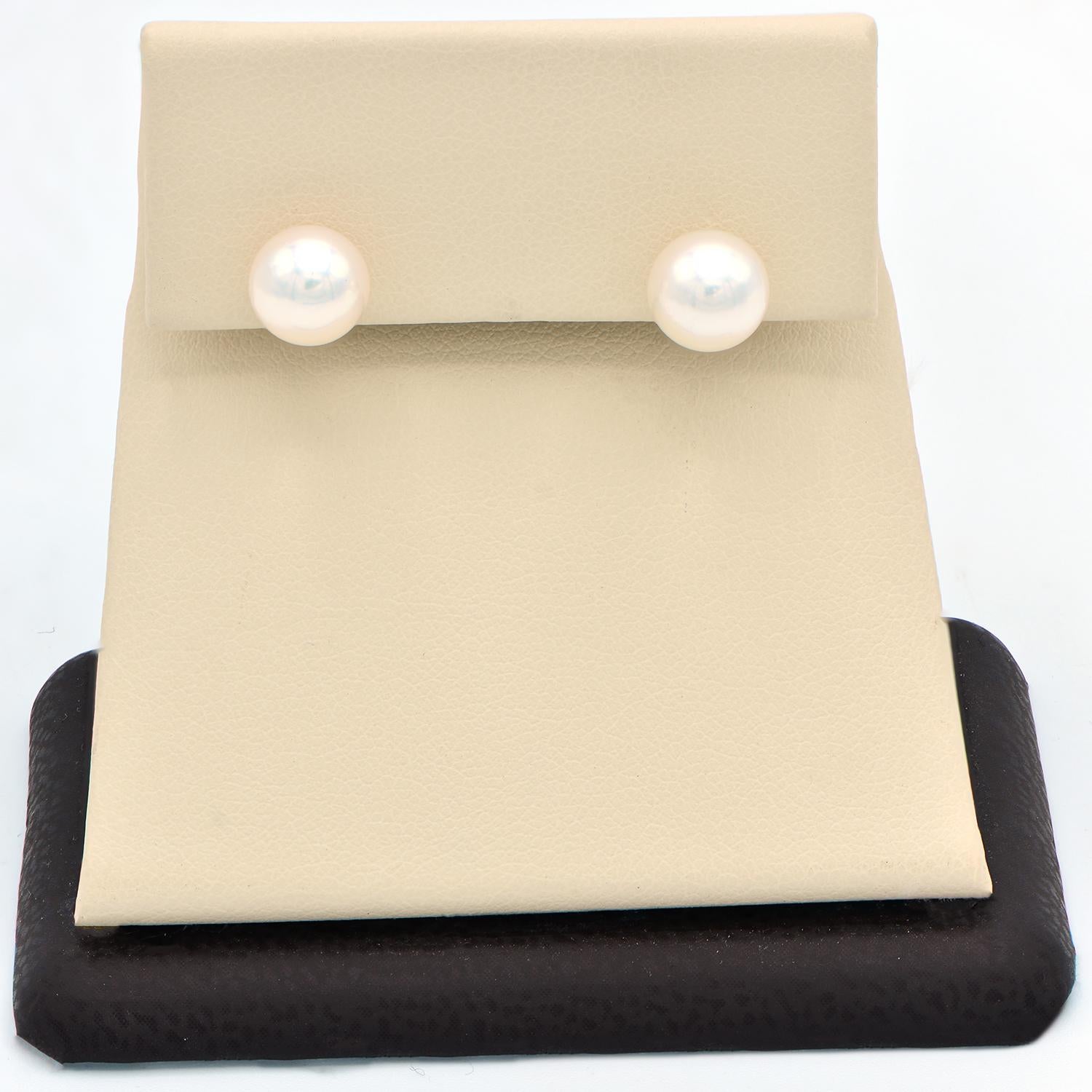 7 mm pearl earrings