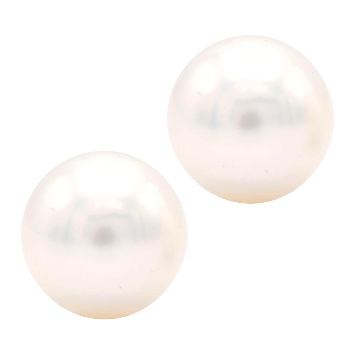 Cultured pearl stud earrings are the most classic and timeless piece of jewelry. They can be worn by anyone and everyone and make an excellent gift for all occasions. These 6.5-7mm cultured pearl earrings are perfectly matched and set in 14 karat