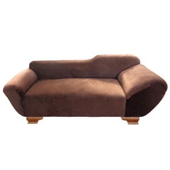 6.5' Art Deco Chaise Sofa