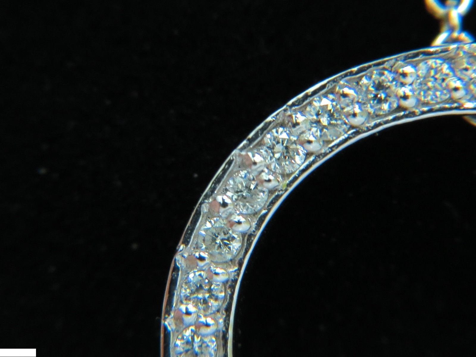 .65 Carat Classic Diamond Circle Pendant and Necklace 14 Karat 3