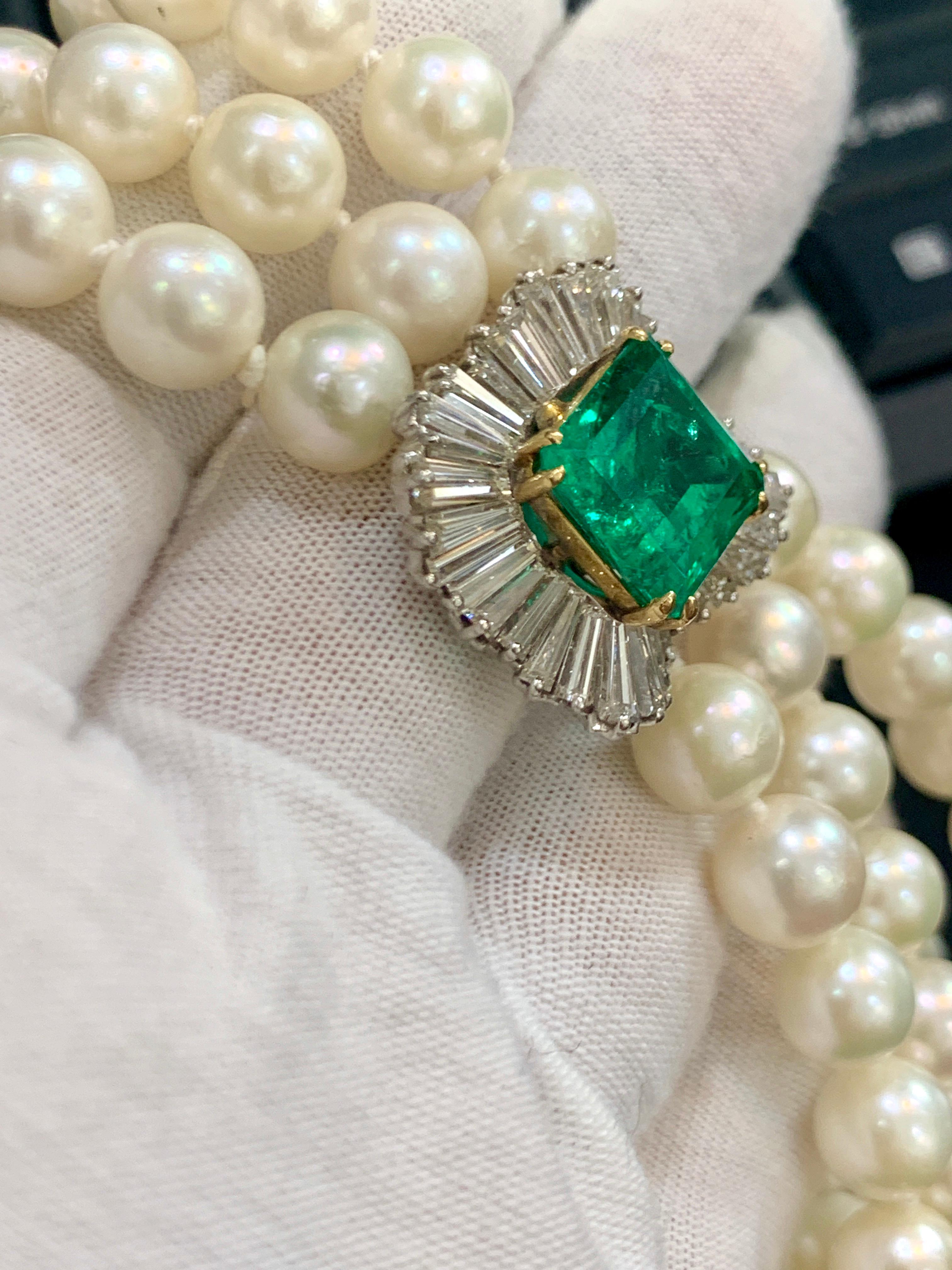 emerald pearl choker
