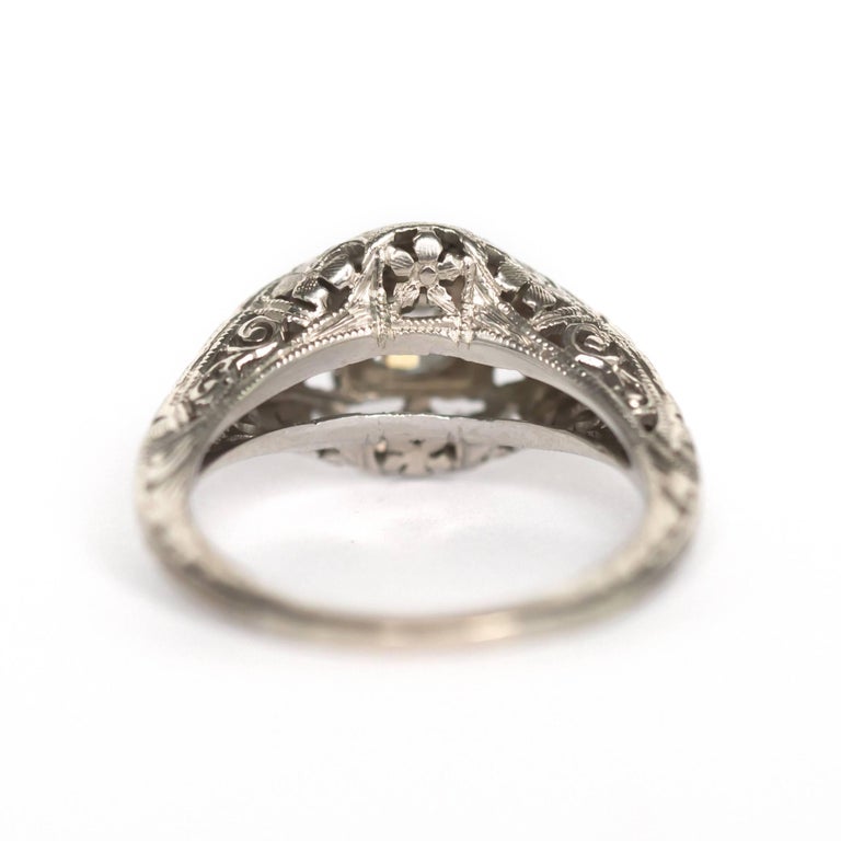 .65 Carat Diamond White Gold Engagement Ring For Sale at 1stDibs | .65 ...