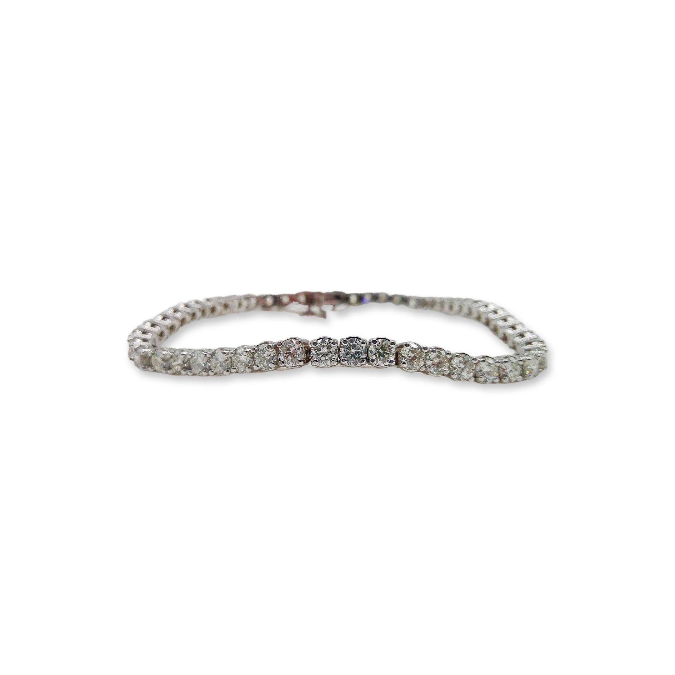 Bracelet de diamants 6,5 carats DTW Neuf - En vente à Montgomery, AL
