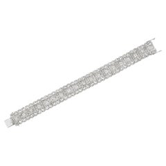 Bracelet de diamants taille ancienne et simple de 6,5 carats