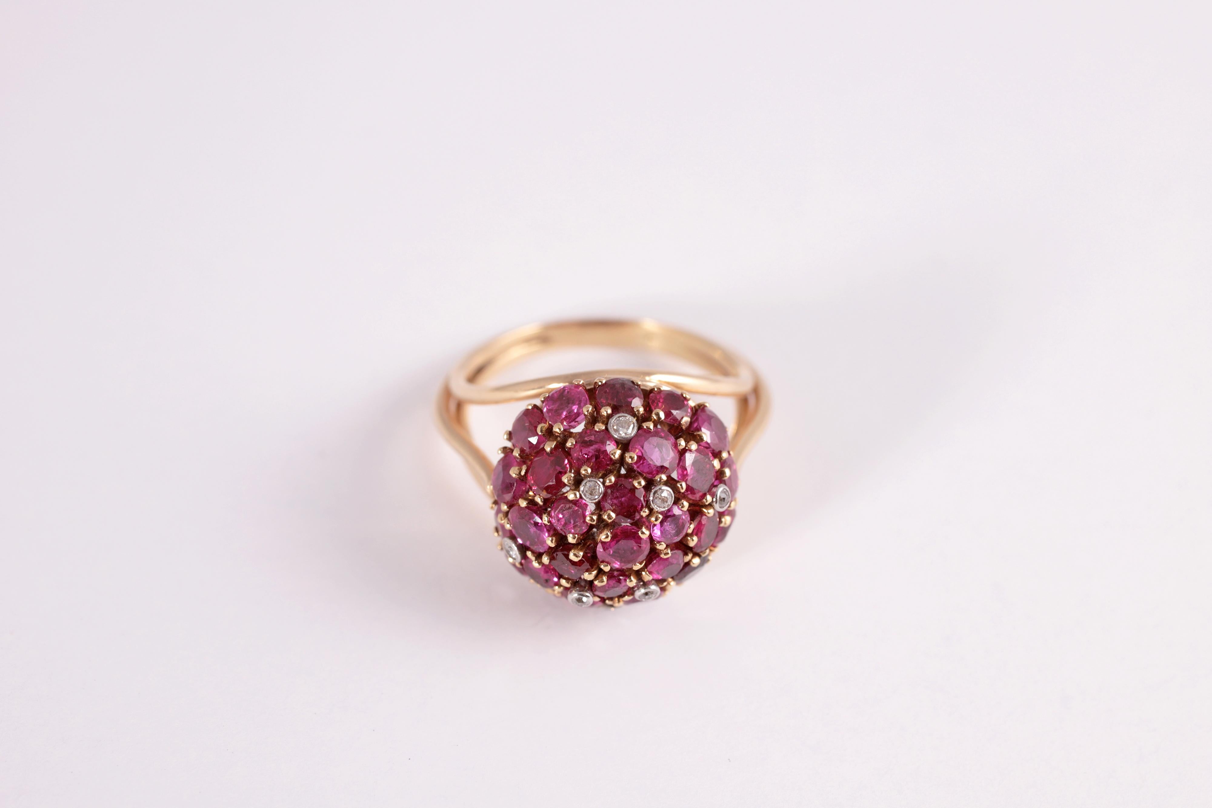 6.5 Carat Ruby and Diamond Ring For Sale 5