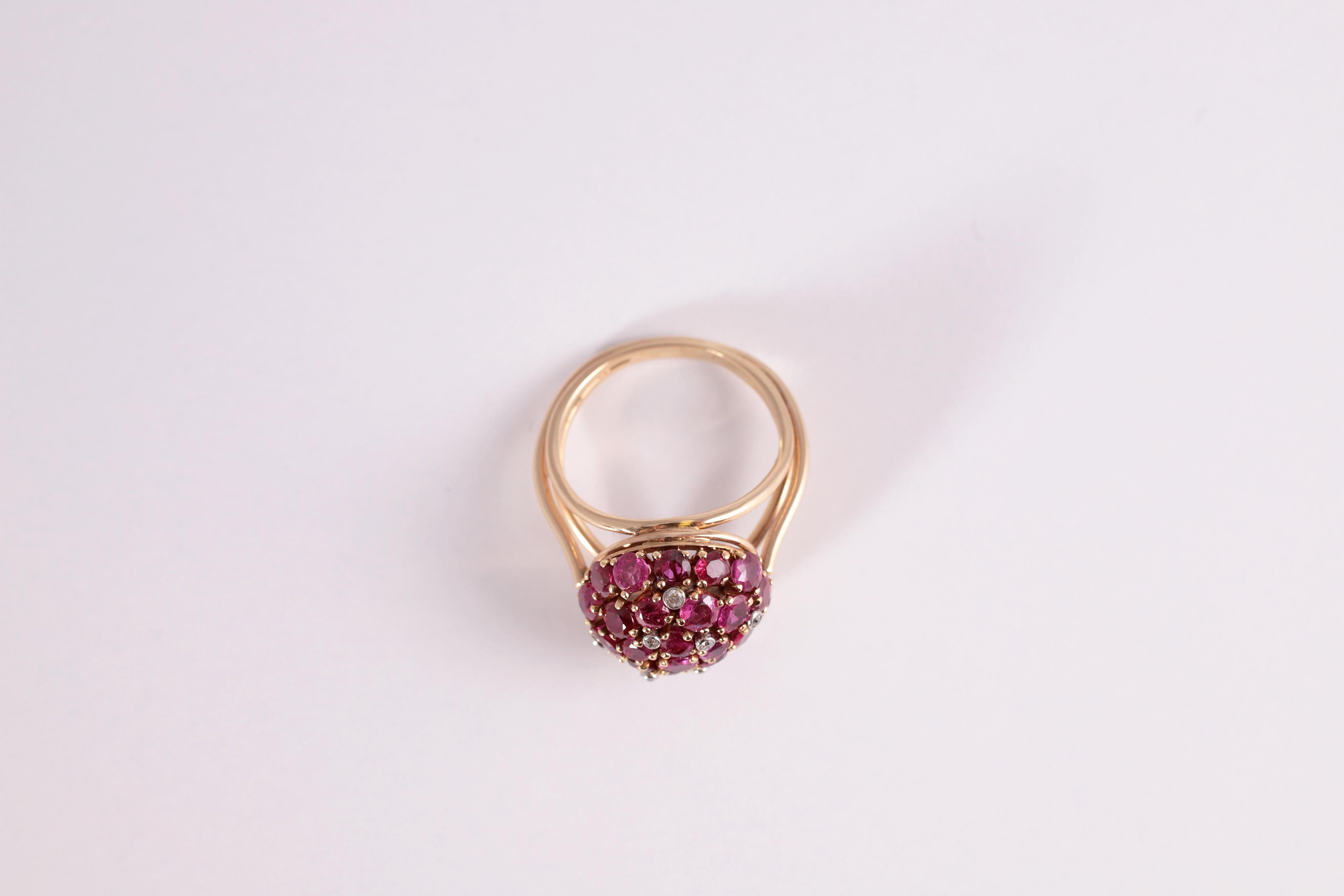 6.5 Carat Ruby and Diamond Ring For Sale 4