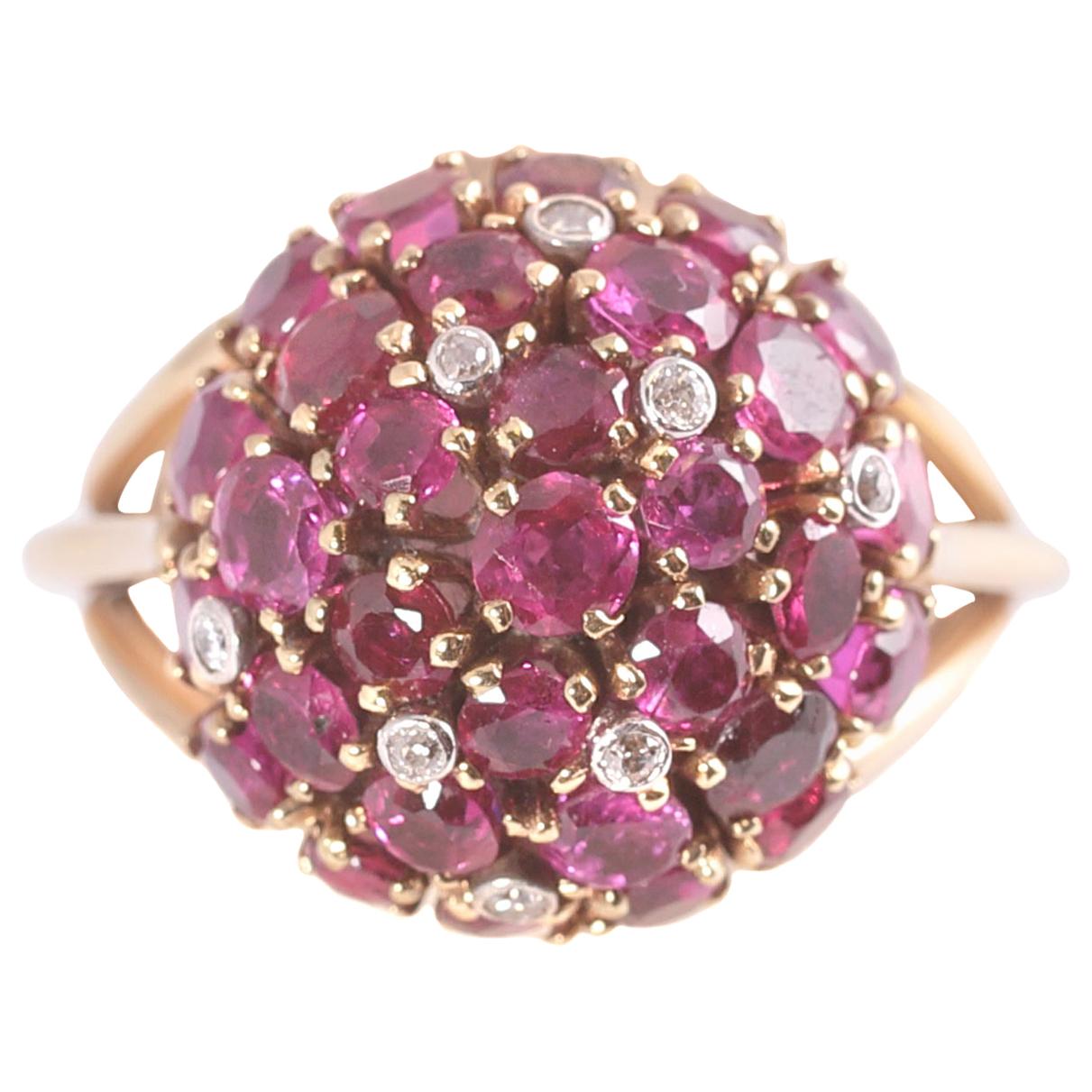 6.5 Carat Ruby and Diamond Ring