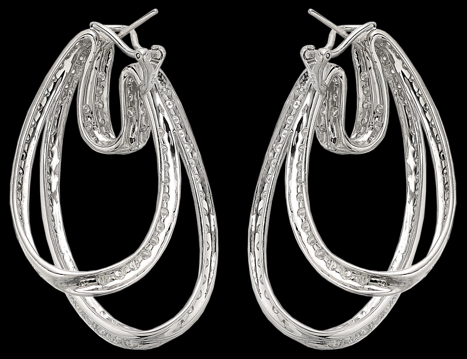 how to wear diamond hoop earrings