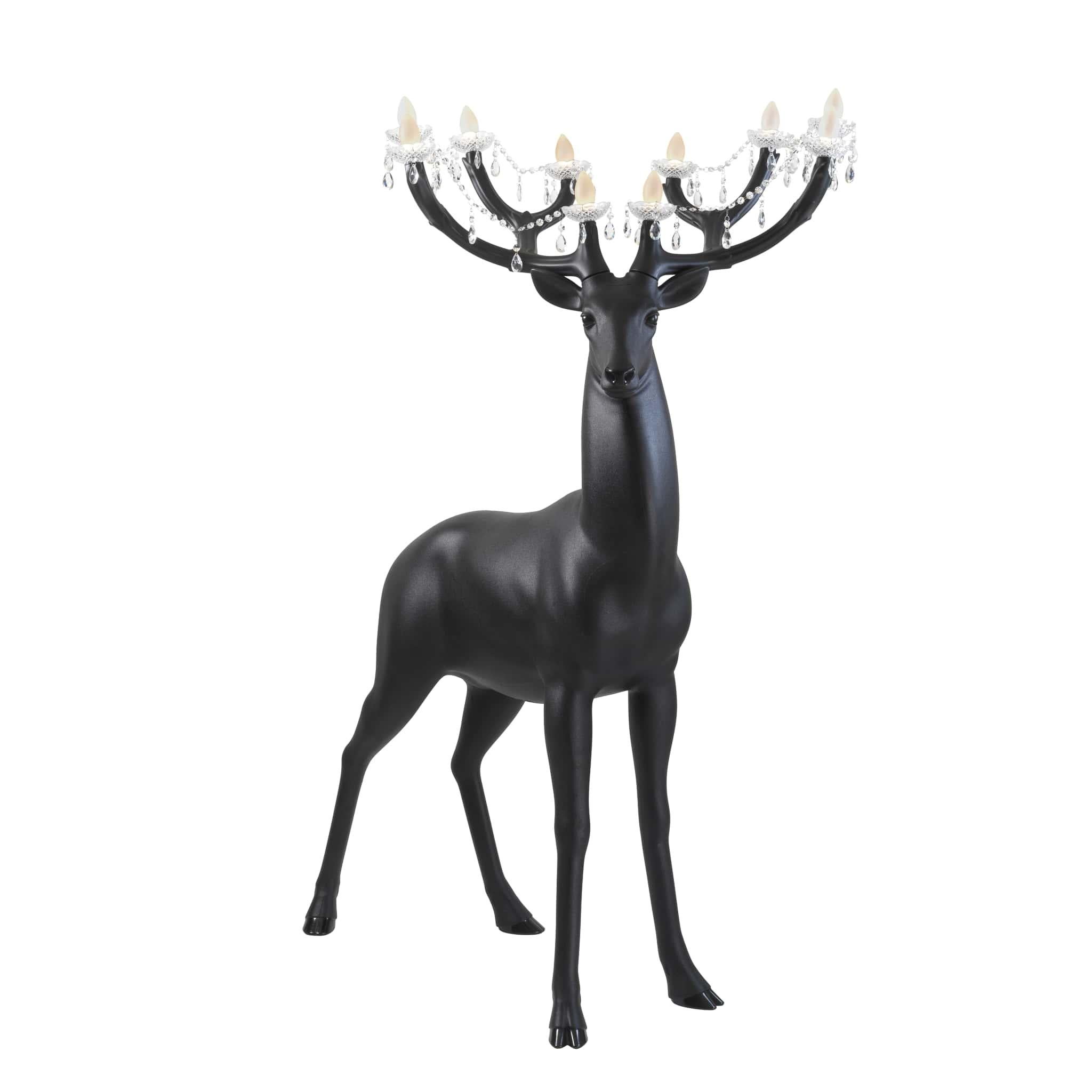 Moderno Lampadario Sherwood Deer nero di Marcantonio in vendita